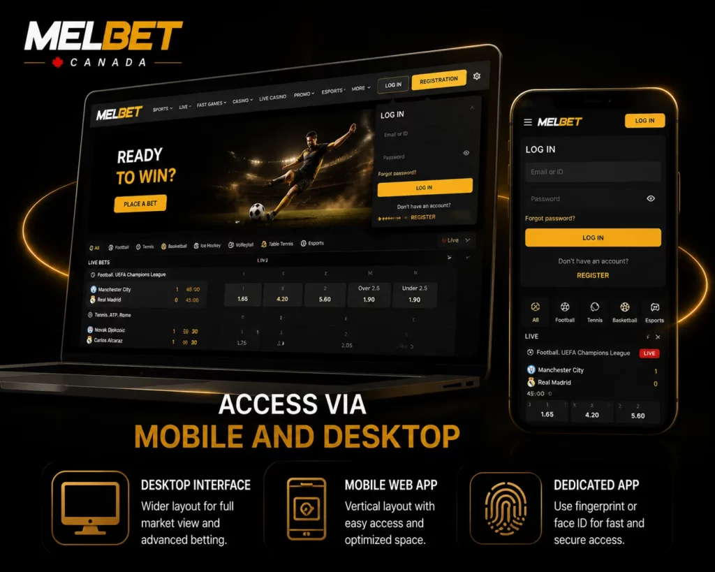 Access via Mobile and Desktop